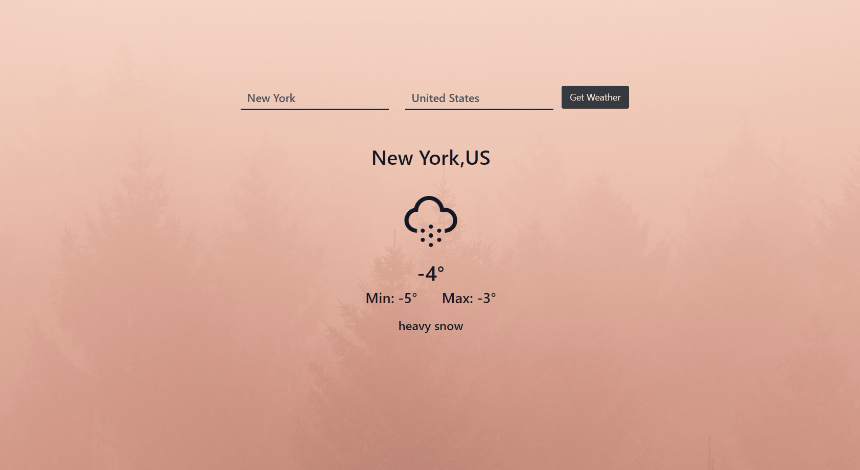react weather app